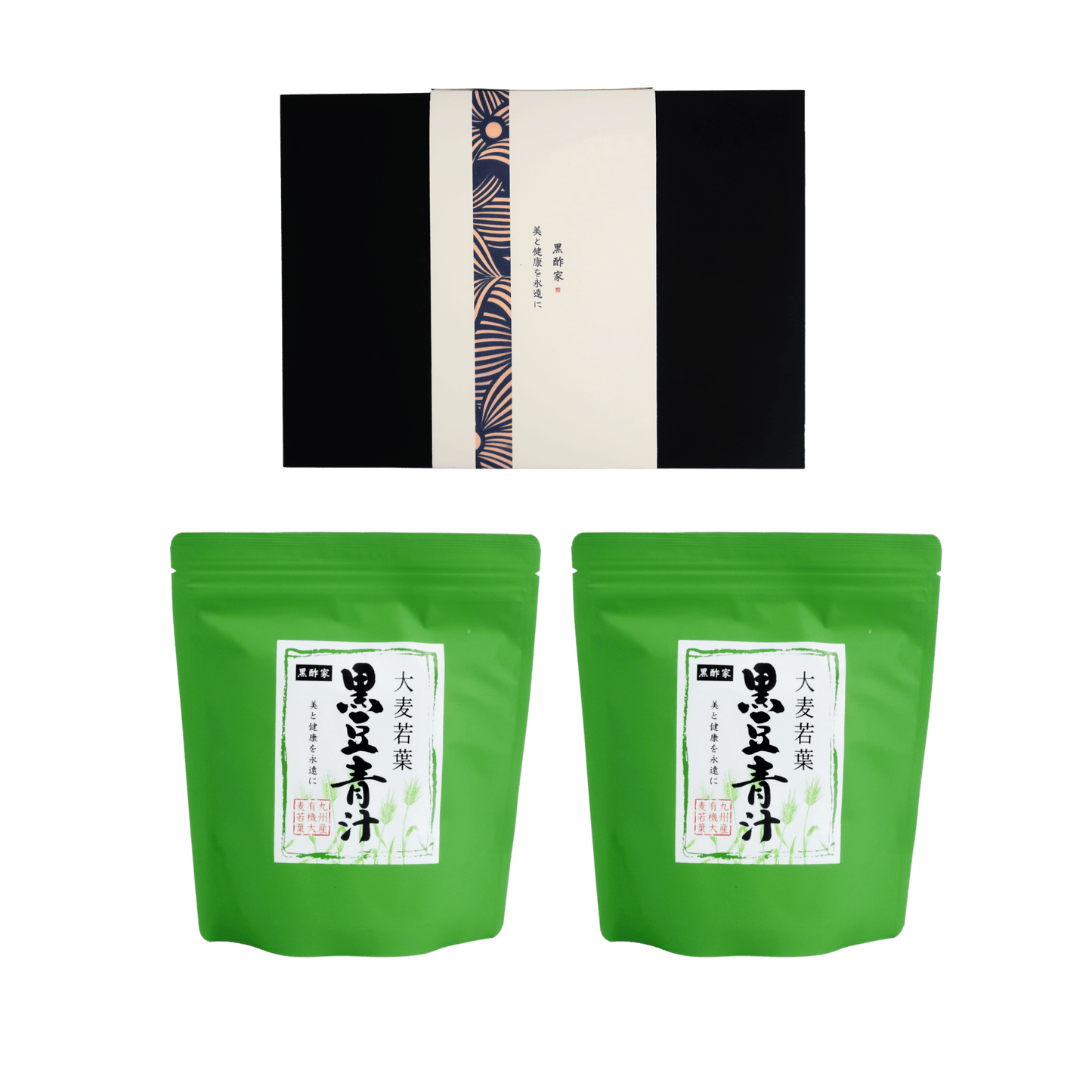 禮盒 - 日本大麥若葉黑豆青汁(大裝 135克/包) 2包