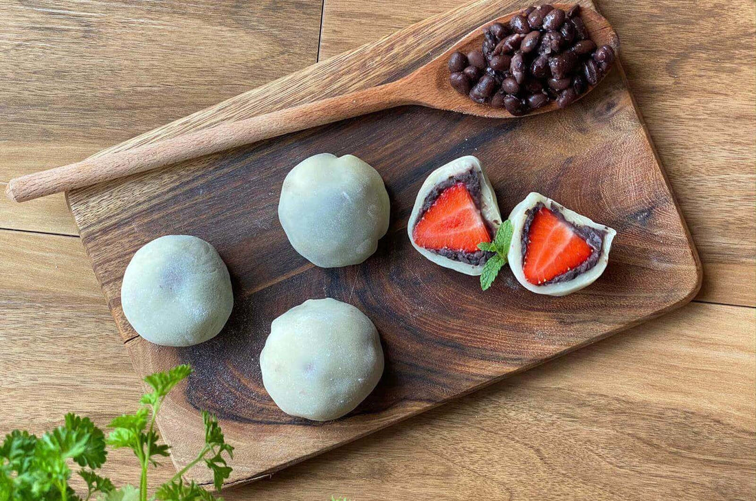 【丹波黑豆草莓大福】食譜