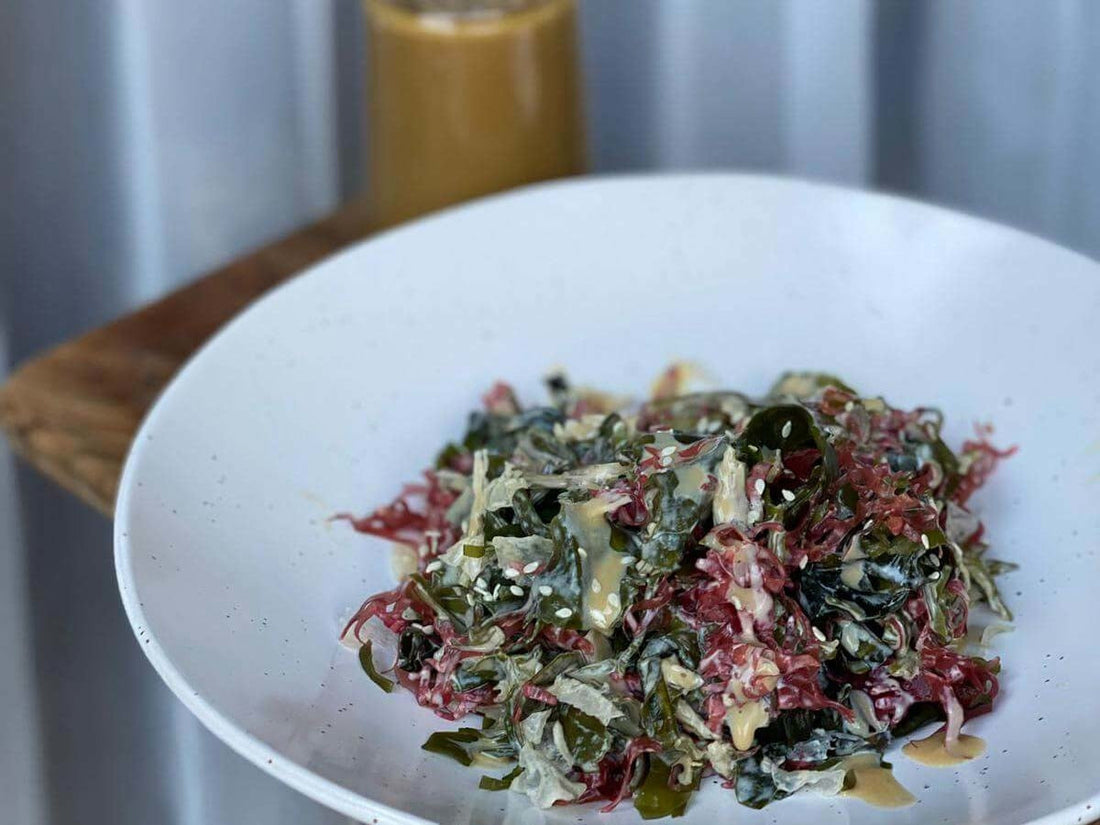 【海藻沙律配 自家製日式芝麻醬】食譜