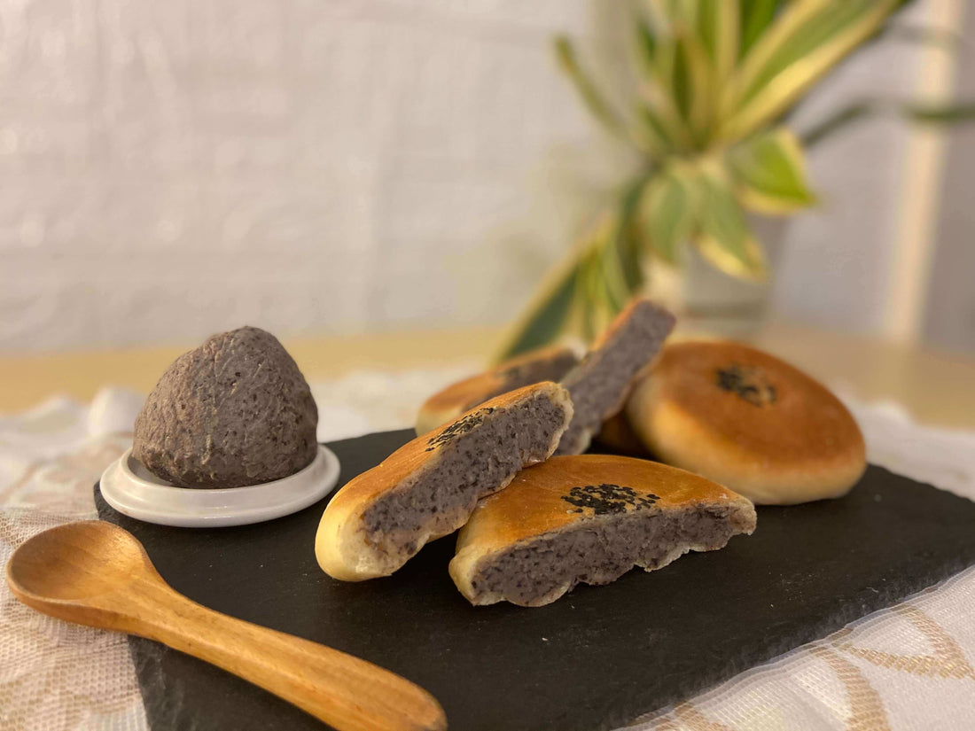 【日式丹波黑豆包】食譜