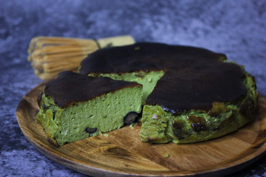 【抺茶黑豆巴斯克芝士蛋糕】食譜