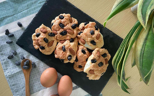 【黑豆雲朵麵包】食譜