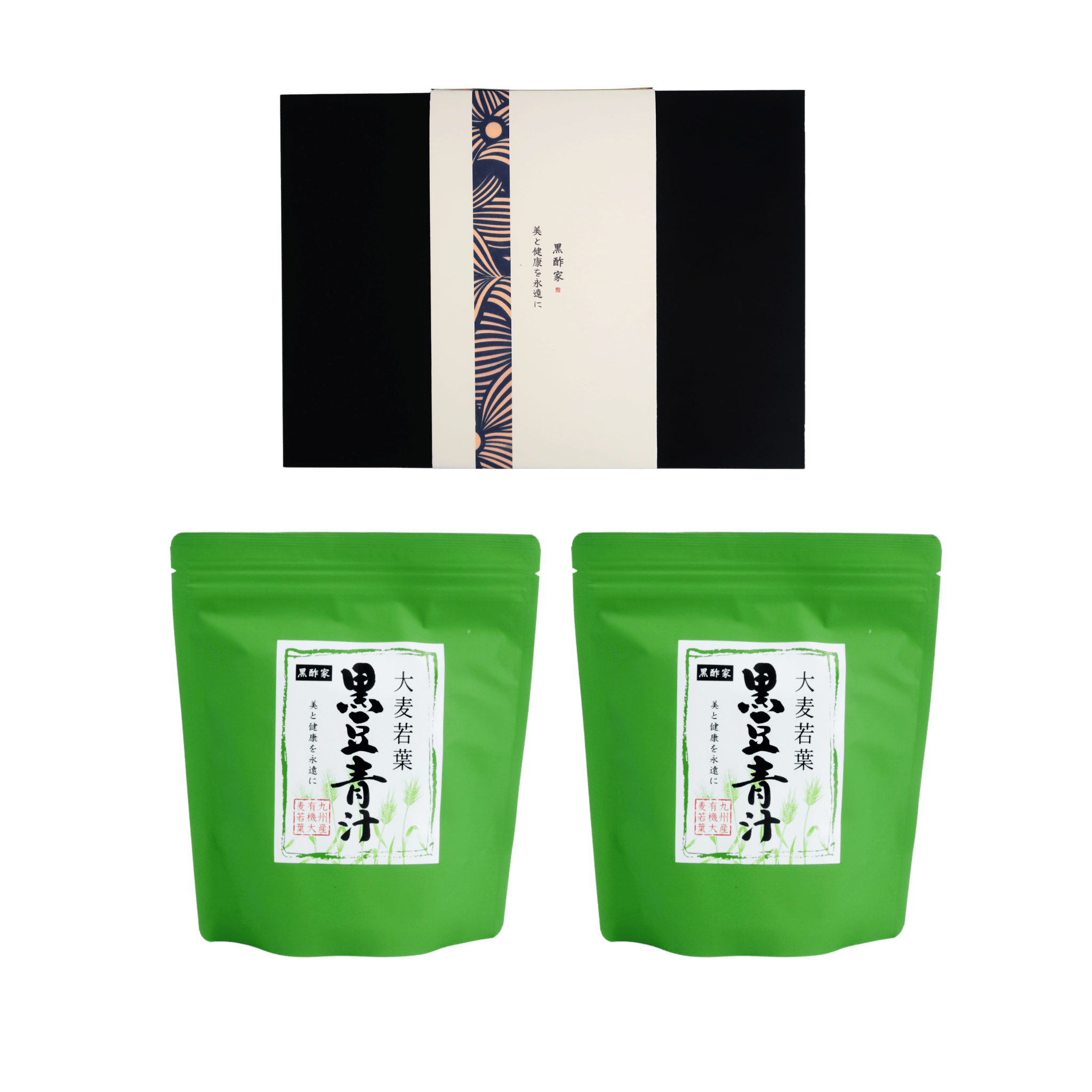 禮盒 - 日本大麥若葉黑豆青汁（大裝 135克/包) 2包